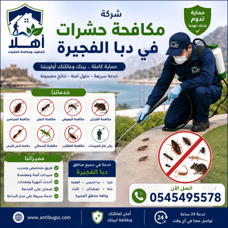 شركة مكافحة حشرات في دبا الفجيرة