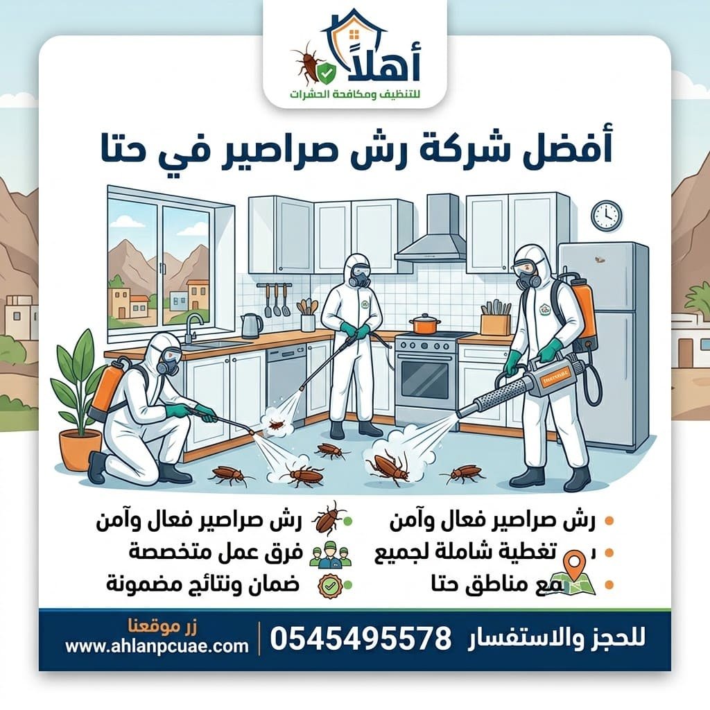شركة رش الصراصير في حتا